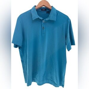Theory Men's Blue Polo Shirt Size XL
